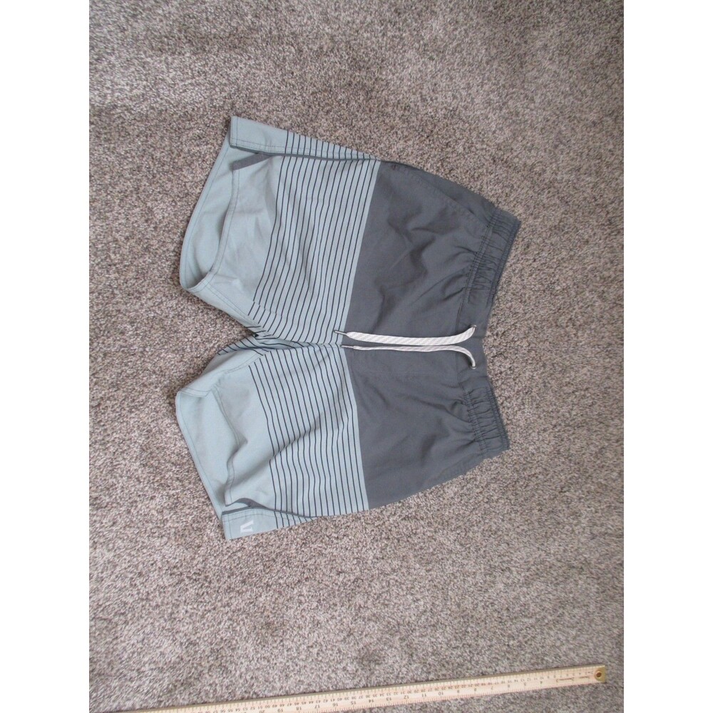 Vuori Men’s S Trail 2.0 Running Shorts Excellent Lined Green Striped 6”